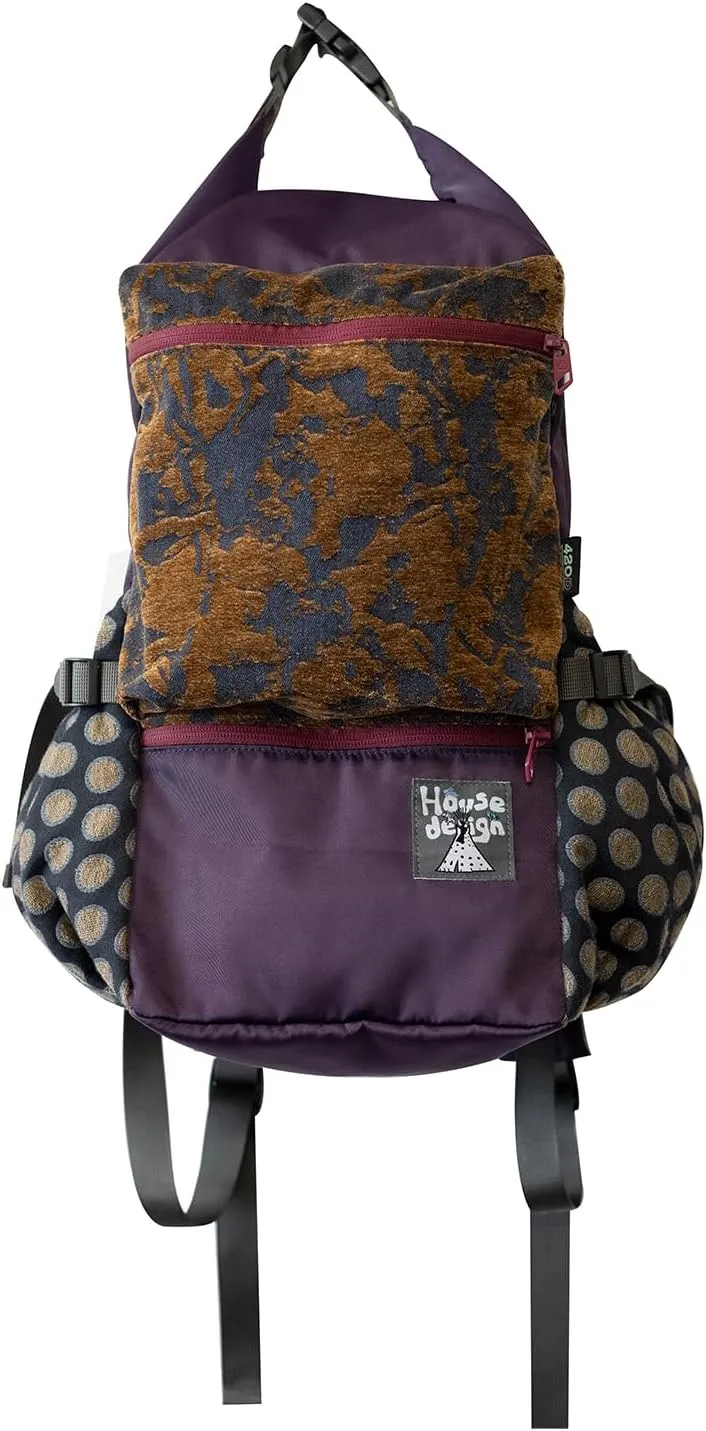 20L Purple Camping Backpack Hiking Pack, Lightweight Expandable Multi-Pocket Design with Waist Strap & Padded Laptop Compartment for Outdoor Travel