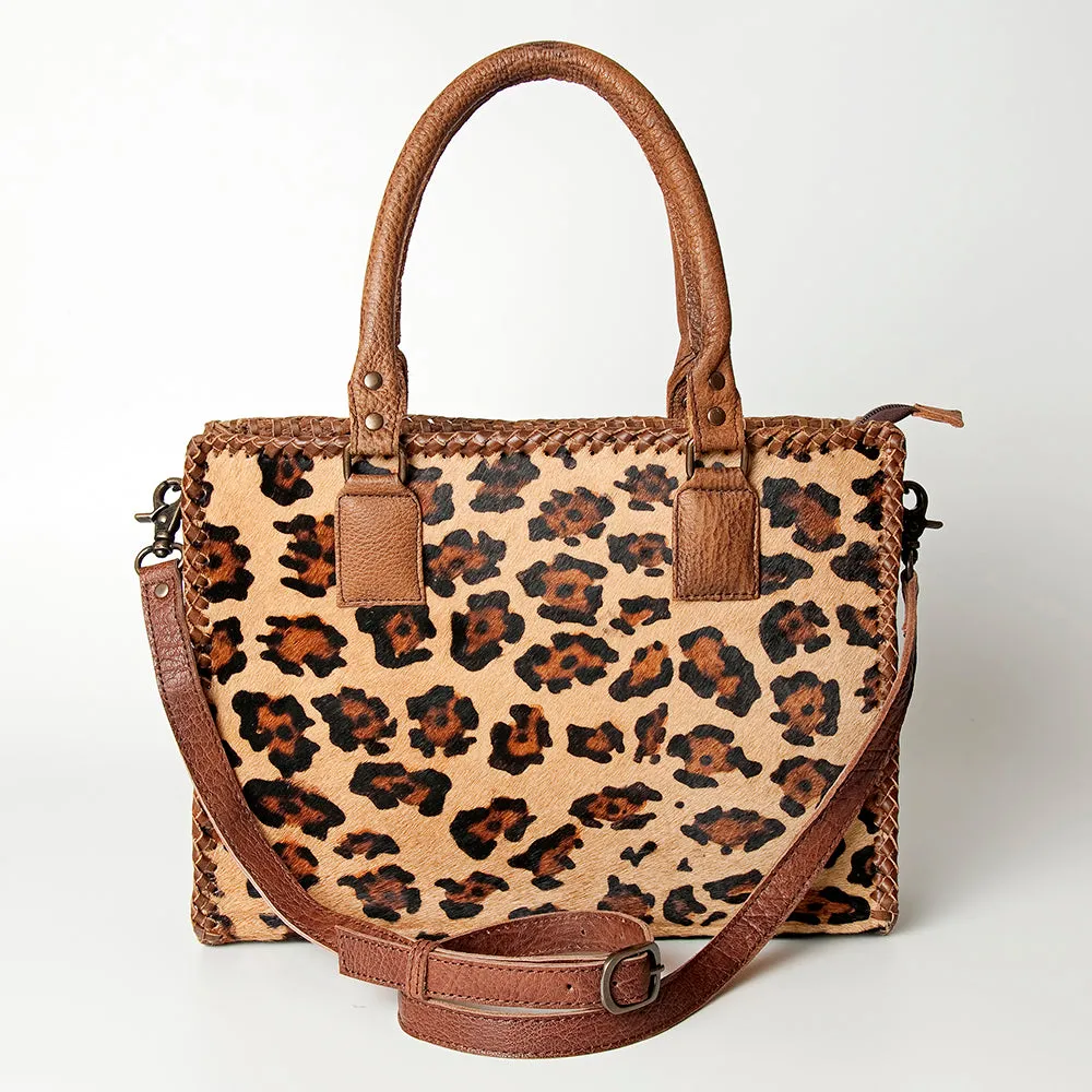 American Darling Briefcase Hair-On Genuine Leather Women Bag Western Handbag Purse