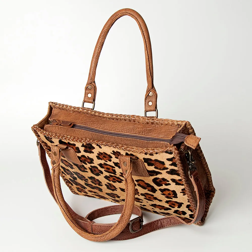 American Darling Briefcase Hair-On Genuine Leather Women Bag Western Handbag Purse