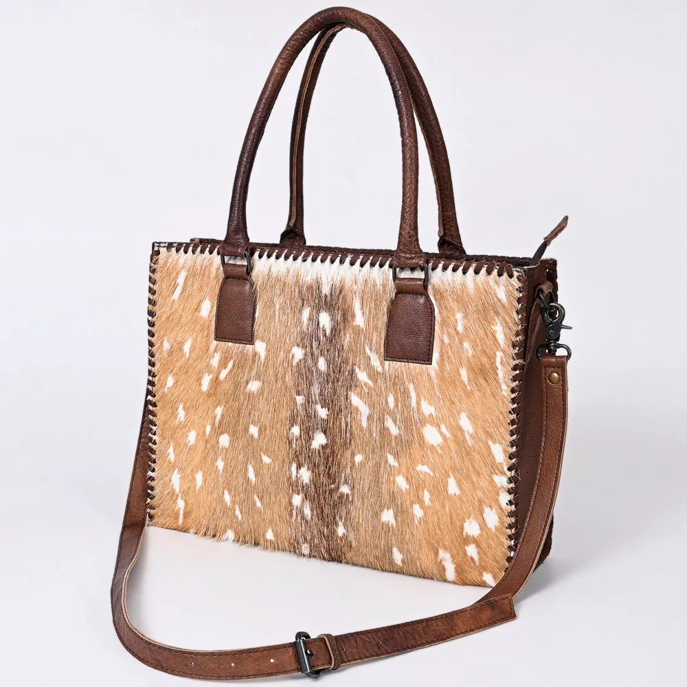 American Darling Briefcase Hair-On Genuine Leather Women Bag Western Handbag Purse