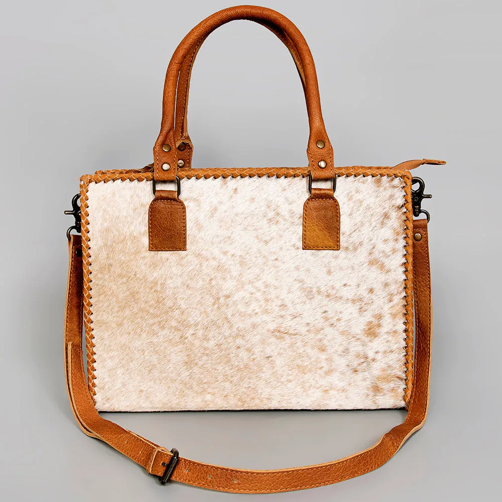 American Darling Briefcase Hair-On Genuine Leather Women Bag Western Handbag Purse