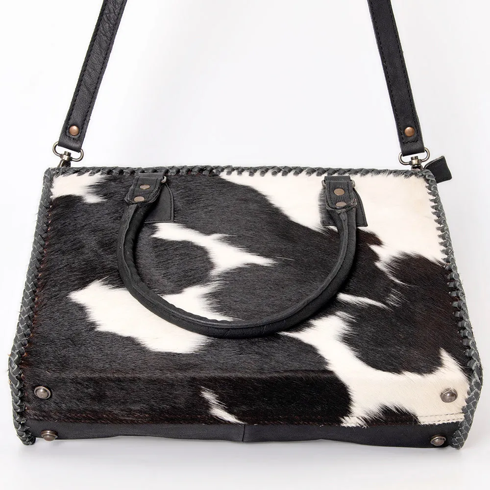 American Darling Briefcase Hair-On Genuine Leather Women Bag Western Handbag Purse