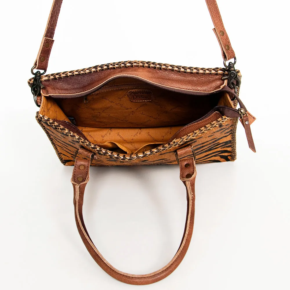 American Darling Briefcase Hair-On Genuine Leather Women Bag Western Handbag Purse