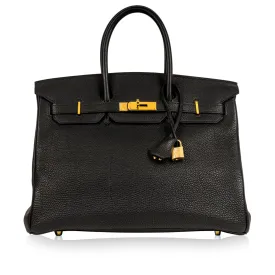 Birkin 35 - Black Togo - GHW
