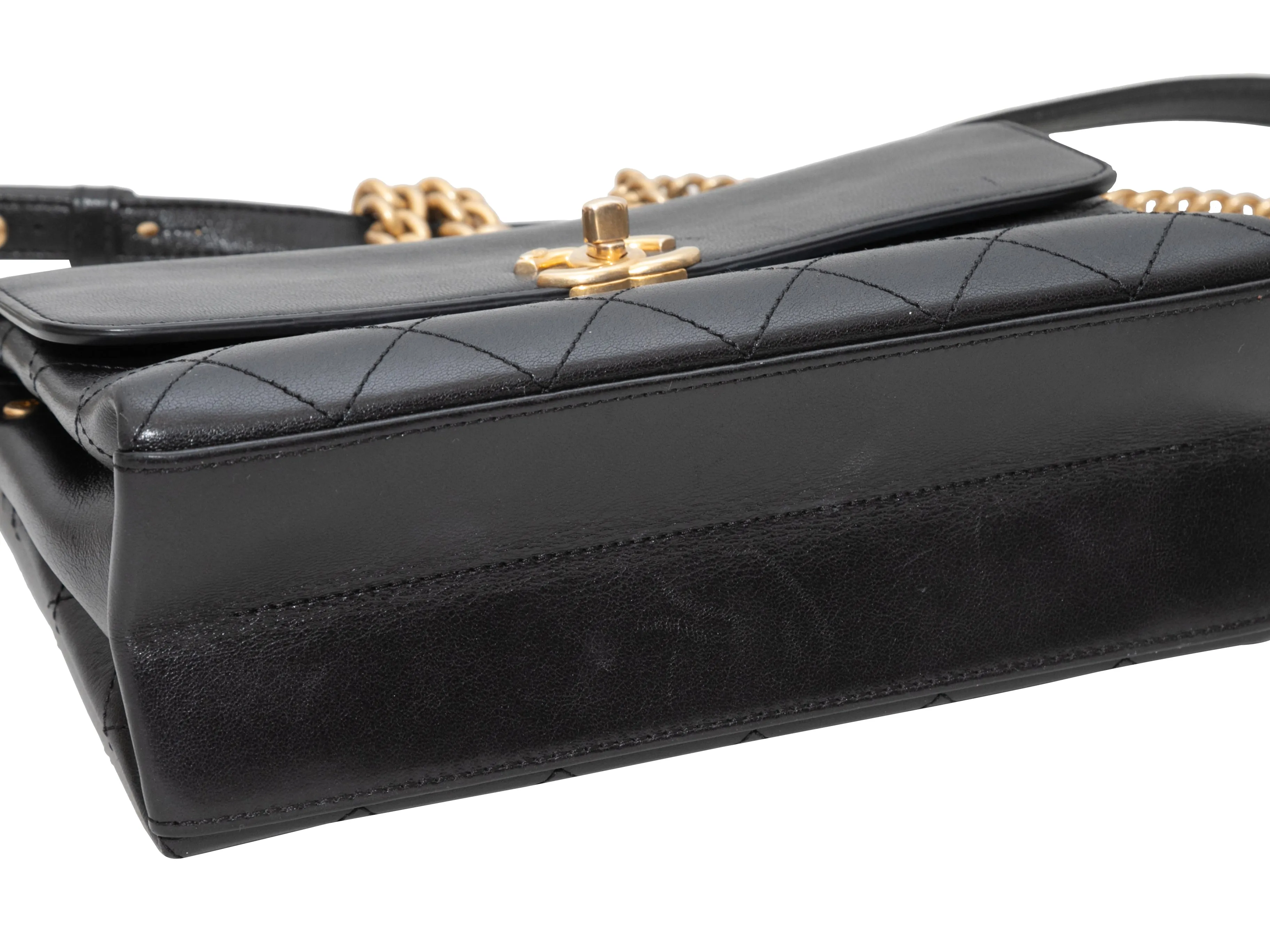 Black Chanel Small Coco Luxe Flap Bag
