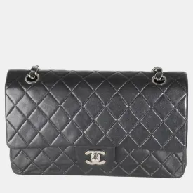 Black Quilted Lambskin Medium Classic Double Flap Bag