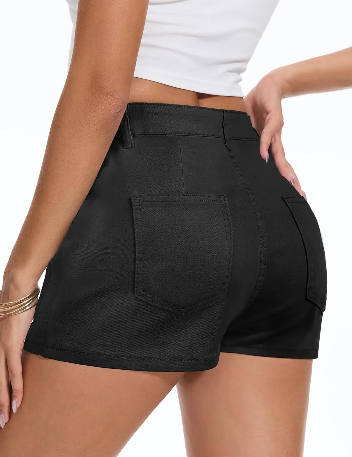 Cargo Jean Skirts for Women Denim Skort High Waisted Womens Mini Skirt with Shorts Y2k with 6 Pockets