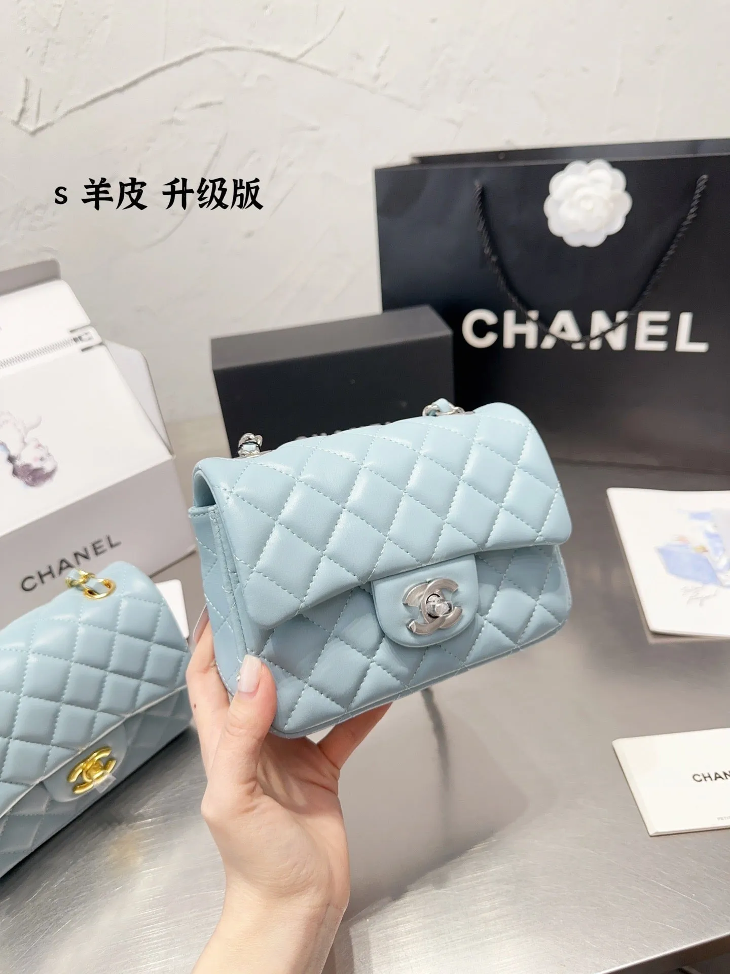 CC706 Mini Flap Bag / 5.3 × 6.6 × 3.1 in