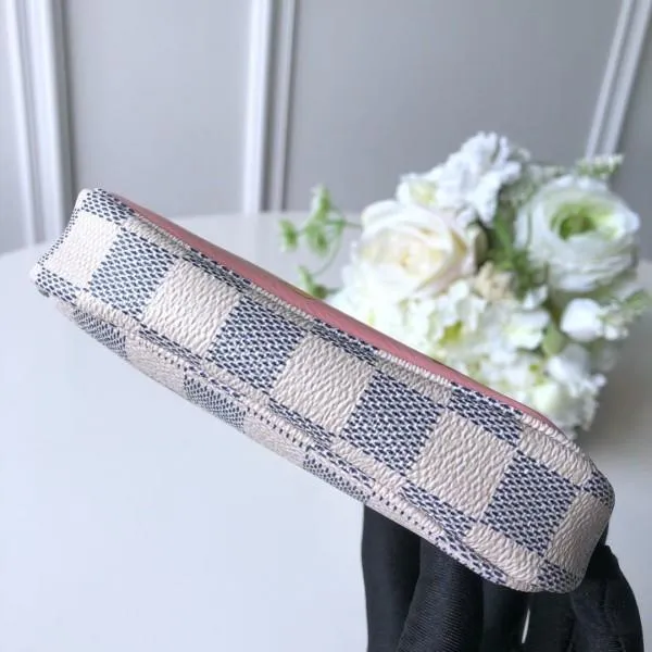 Christmas Mini Pochette Accessoires In Damier Azur Canvas N64451 2018
