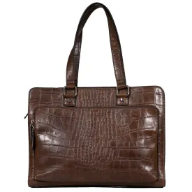 Croco Business Tote Sample