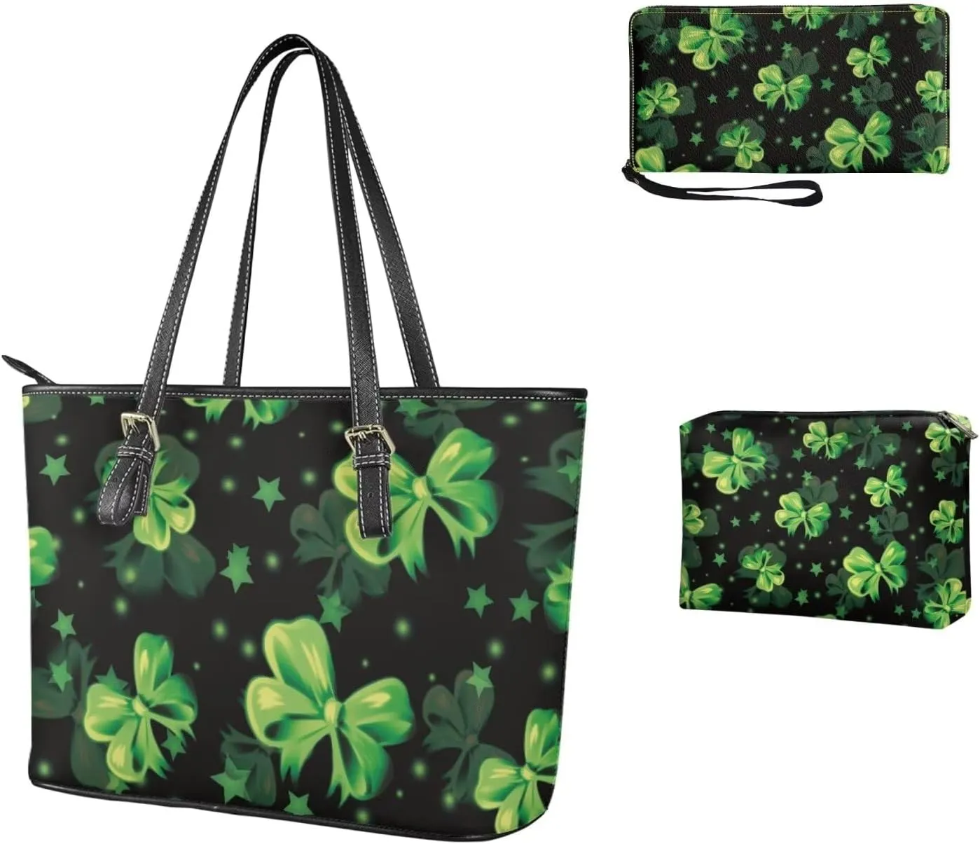 Fashion Handbags for Women Shoulder Bags Tote Satchel Hobo 3pcs