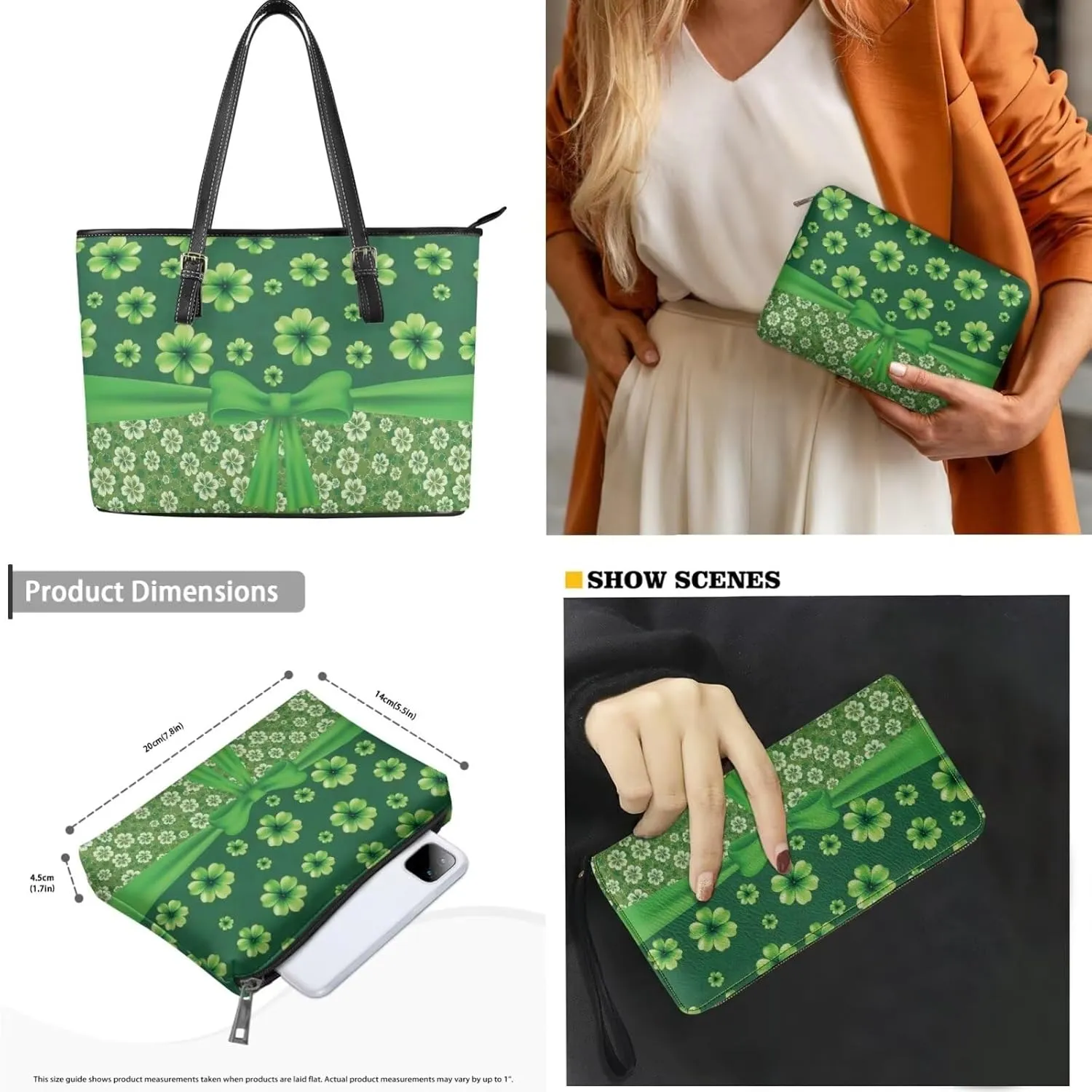 Fashion Handbags for Women Shoulder Bags Tote Satchel Hobo 3pcs