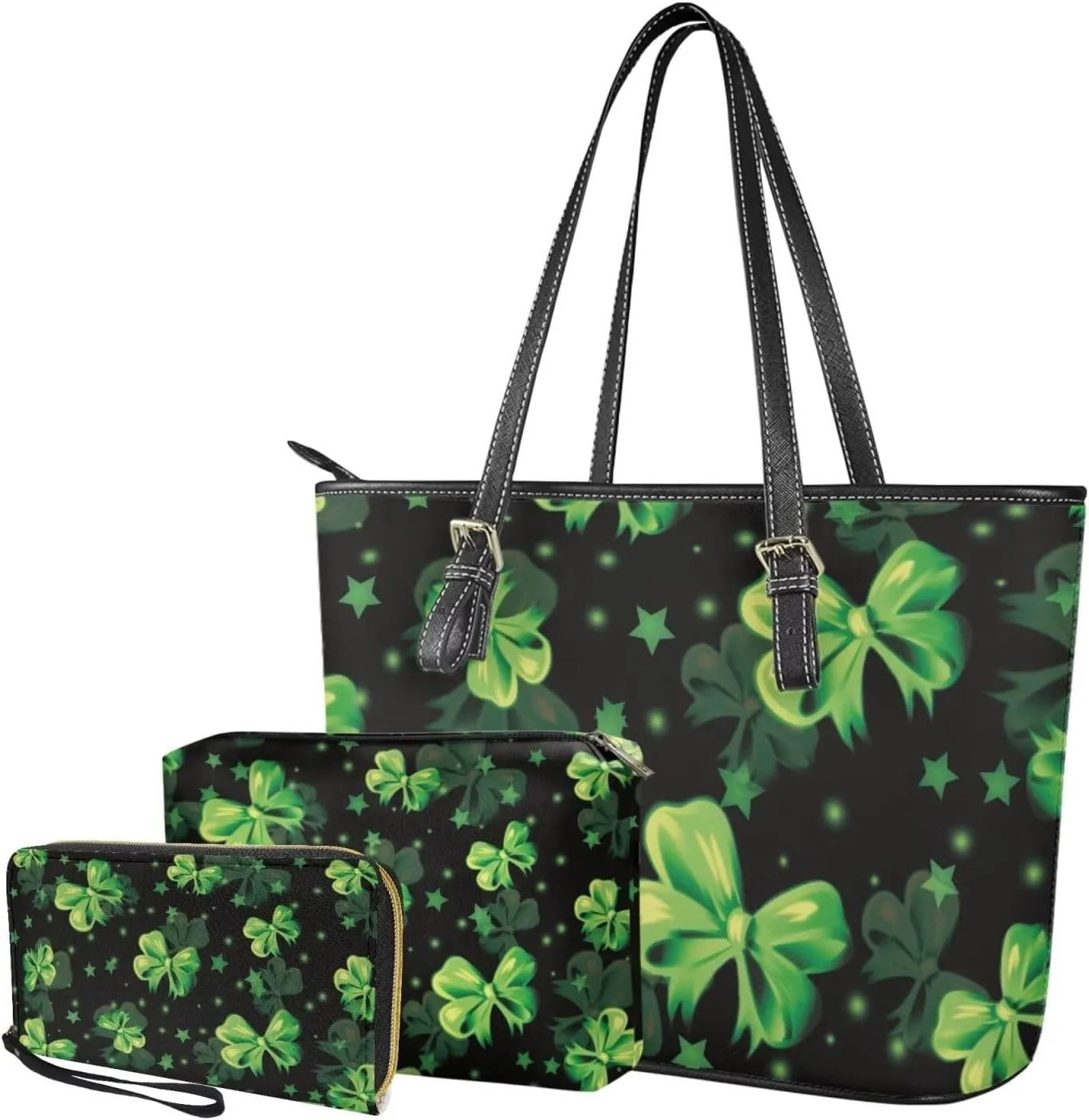 Fashion Handbags for Women Shoulder Bags Tote Satchel Hobo 3pcs