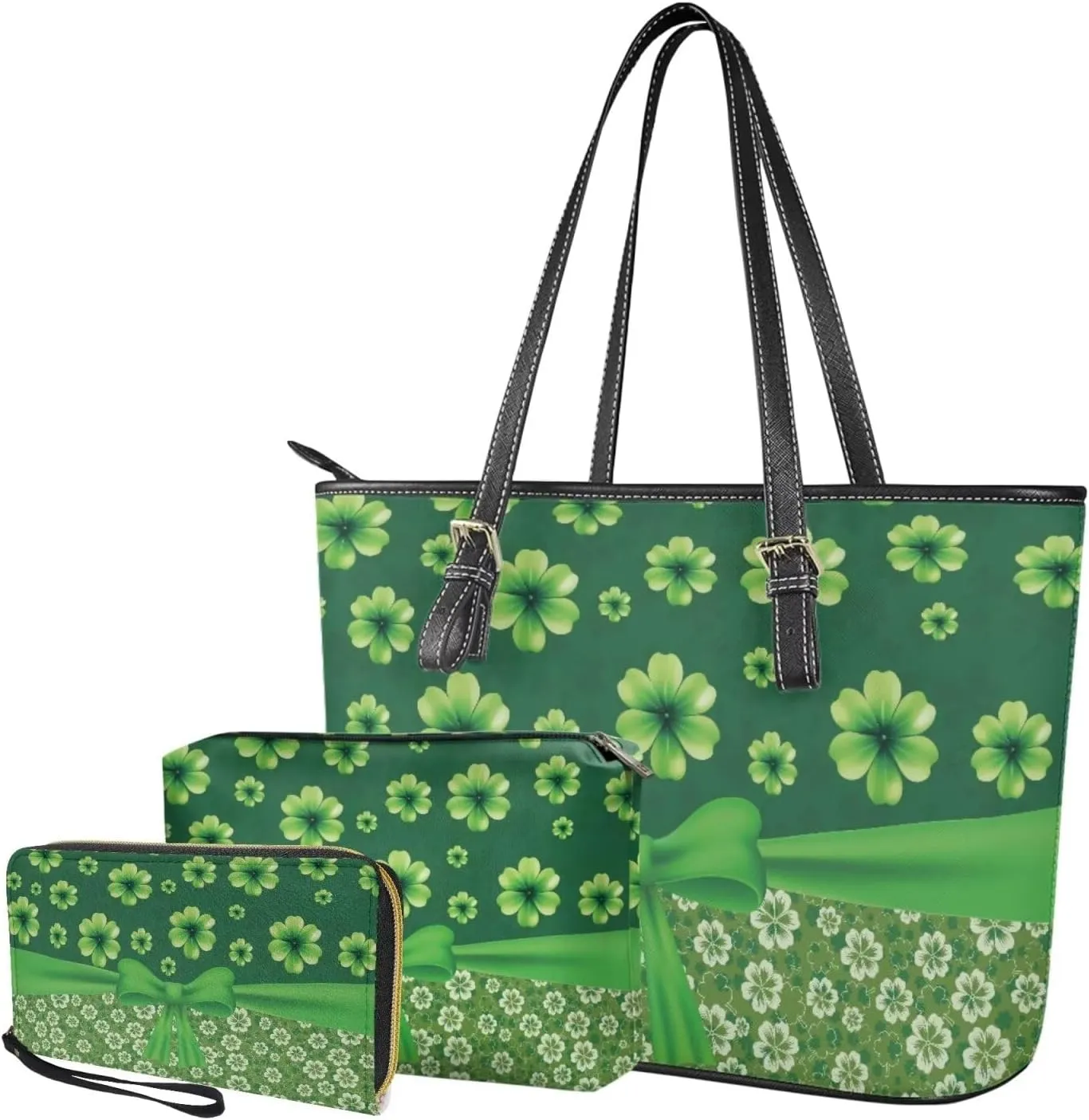 Fashion Handbags for Women Shoulder Bags Tote Satchel Hobo 3pcs