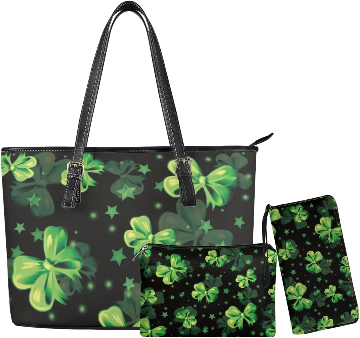 Fashion Handbags for Women Shoulder Bags Tote Satchel Hobo 3pcs