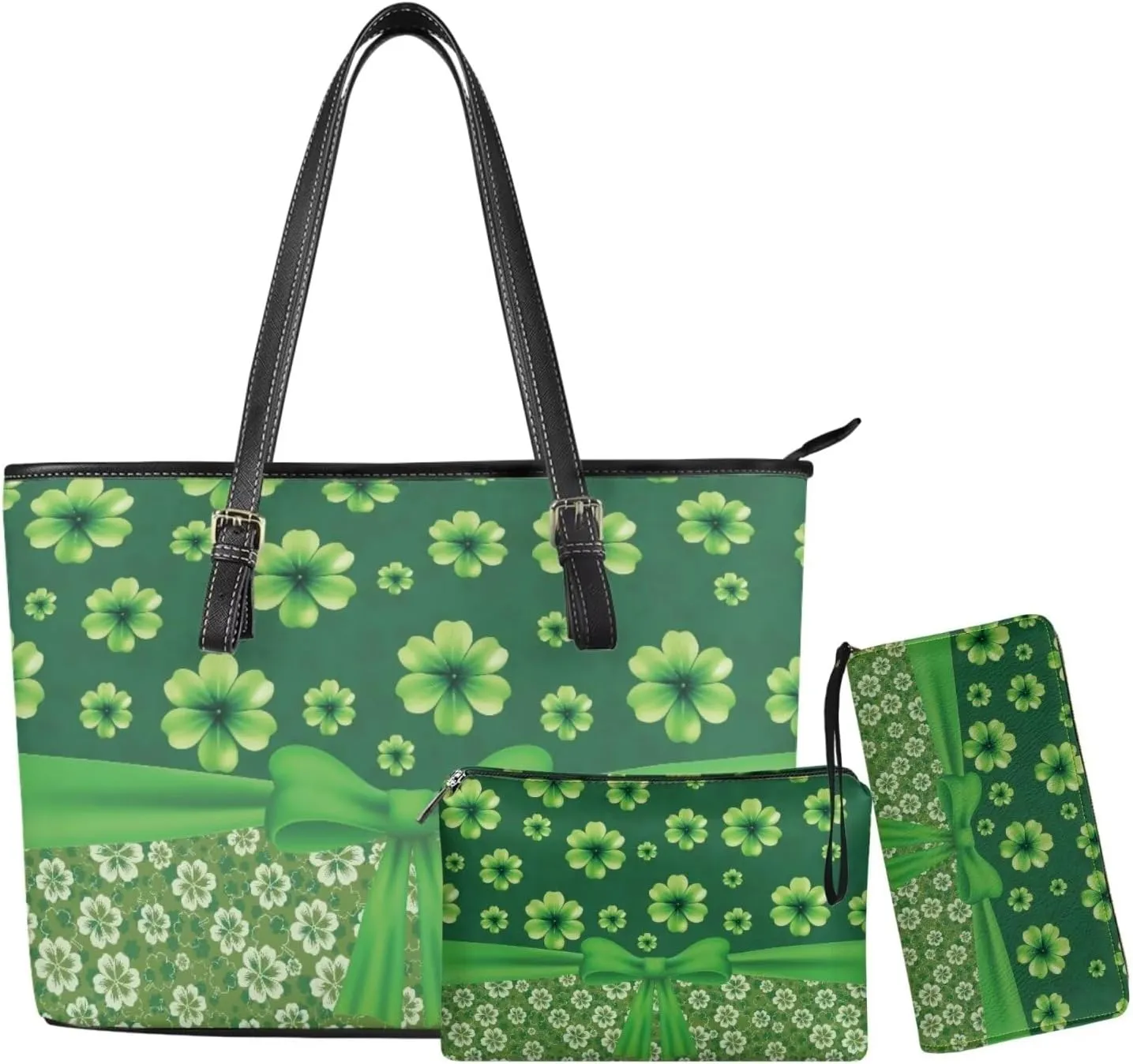 Fashion Handbags for Women Shoulder Bags Tote Satchel Hobo 3pcs