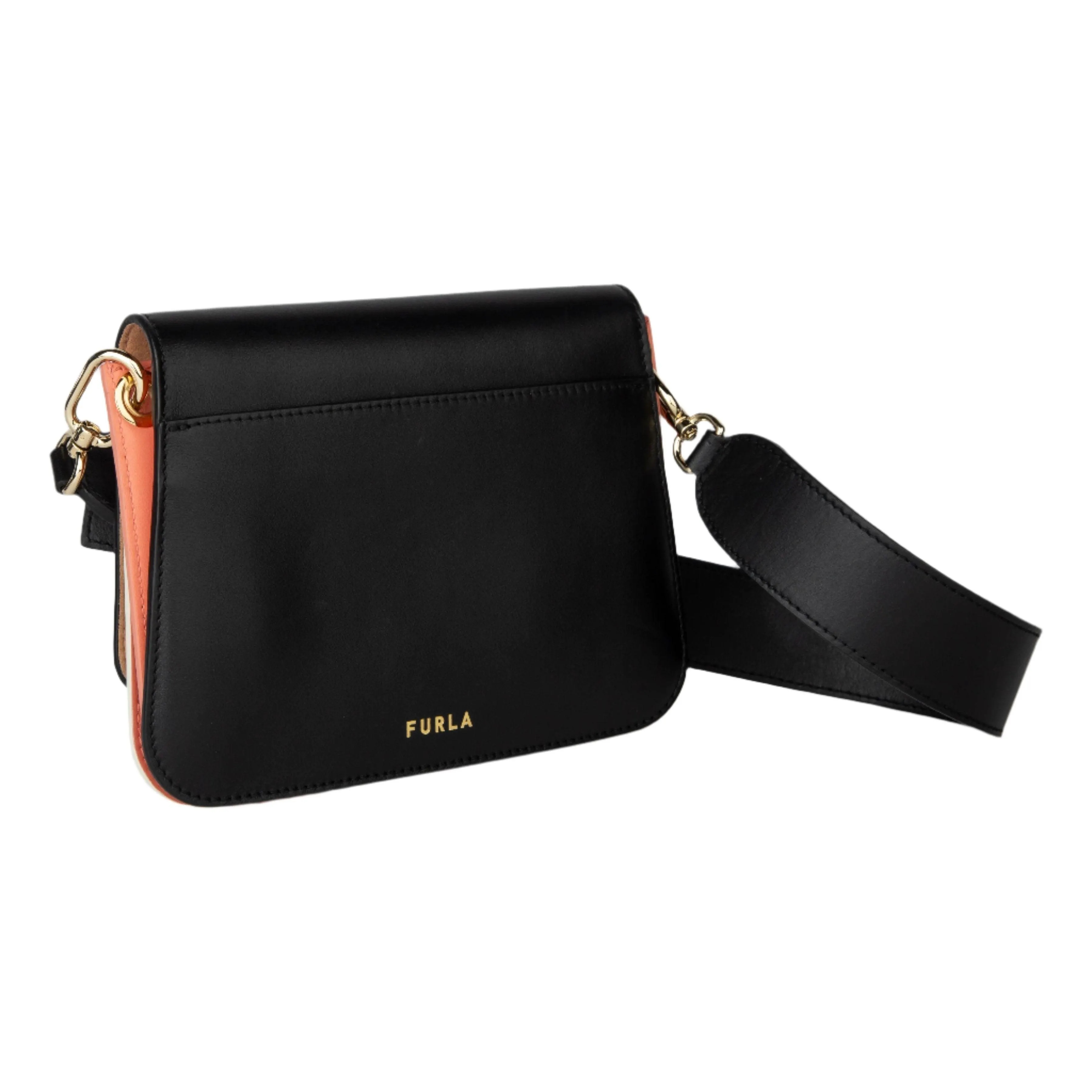 Furla Gemma Mini Shoulder Bag - Off White/Black