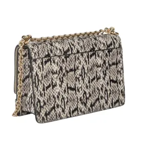 Furla Mini Crossbody - Vitello Roma Black, White and Gold