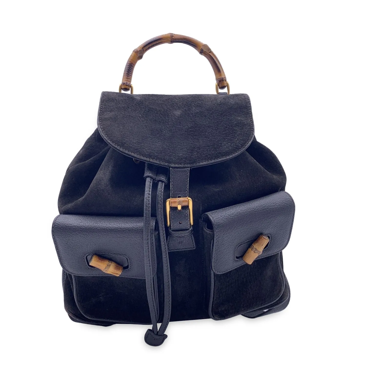Gucci Backpack Vintage Bamboo