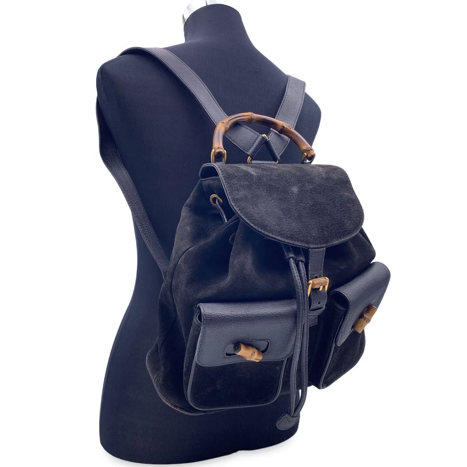 Gucci Backpack Vintage Bamboo