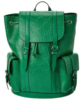 Gucci GG Leather Backpack
