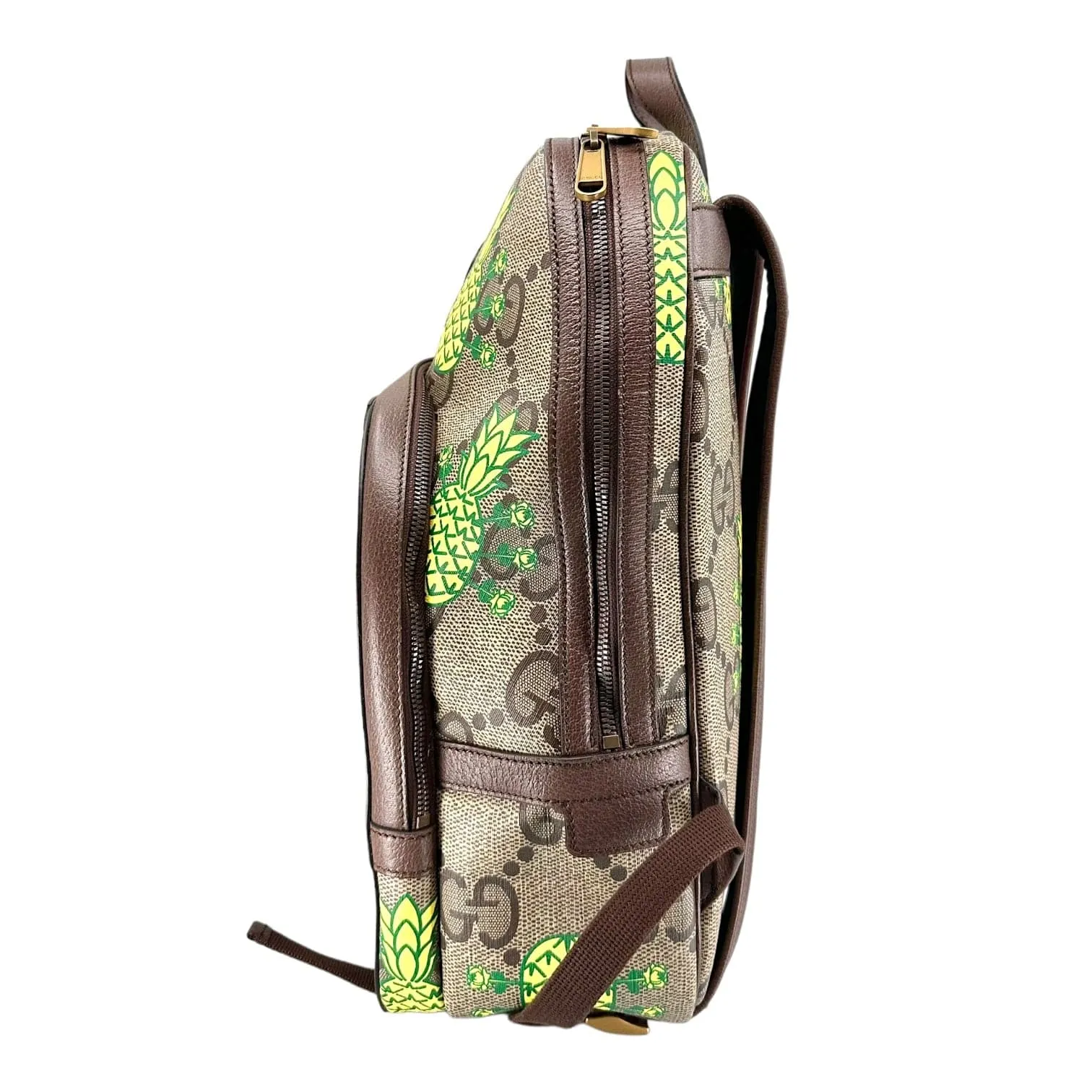 Gucci Pineapple GG Supreme Backpack Brown