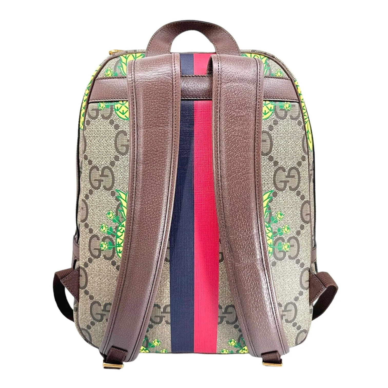 Gucci Pineapple GG Supreme Backpack Brown