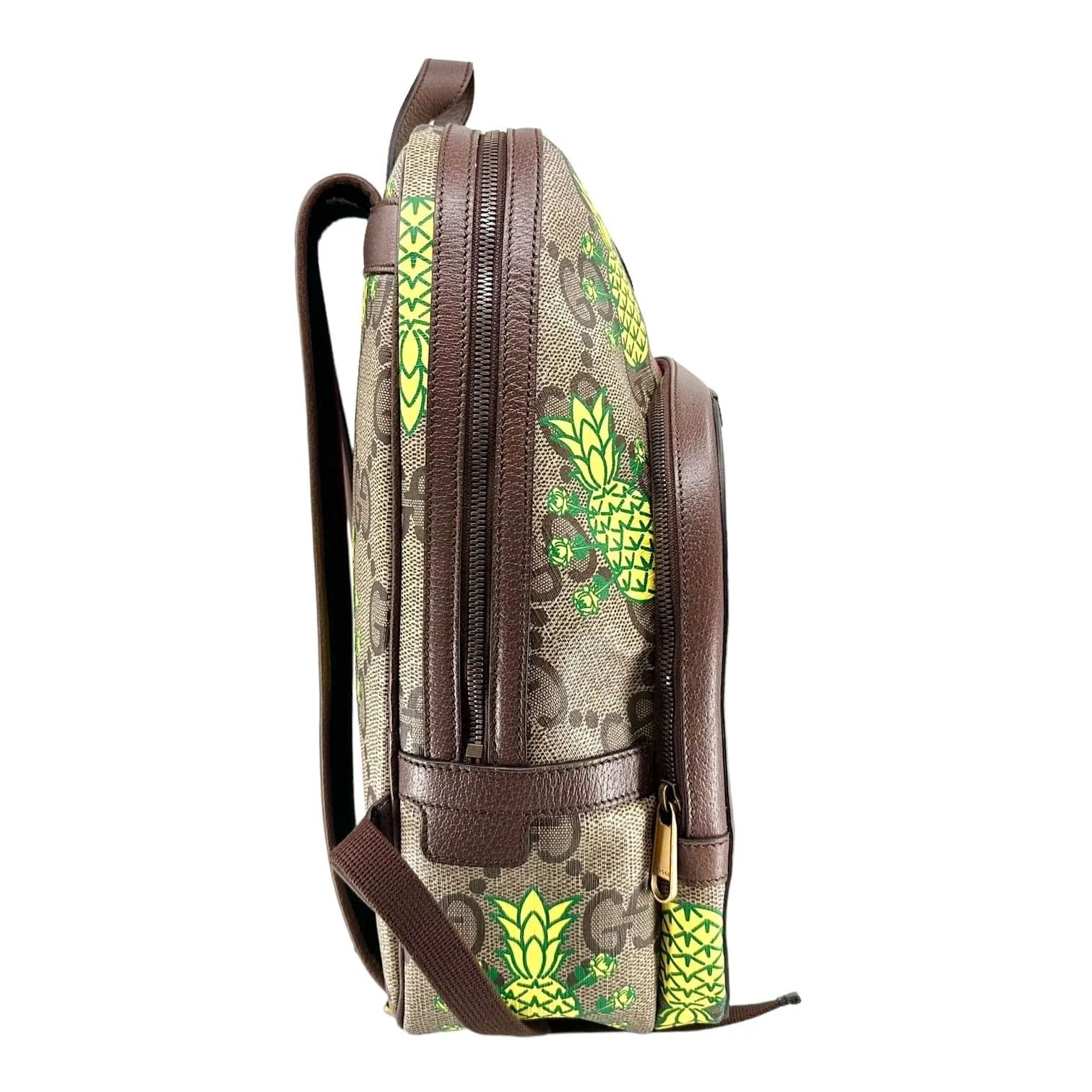 Gucci Pineapple GG Supreme Backpack Brown