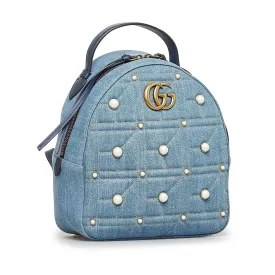 Gucci Small Gg Marmont Pearl Blue