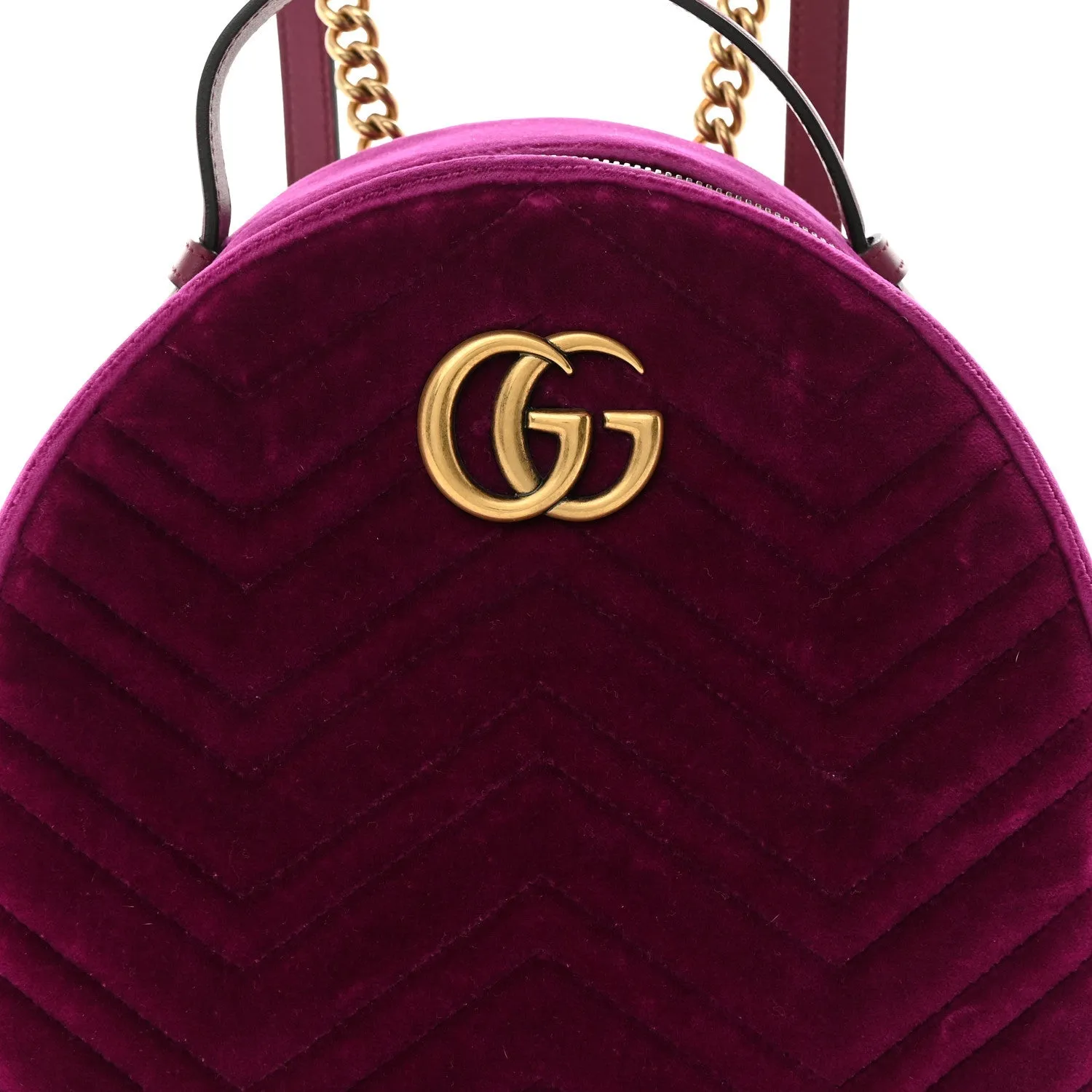 Gucci Velvet Matelasse Gg Marmont Dome