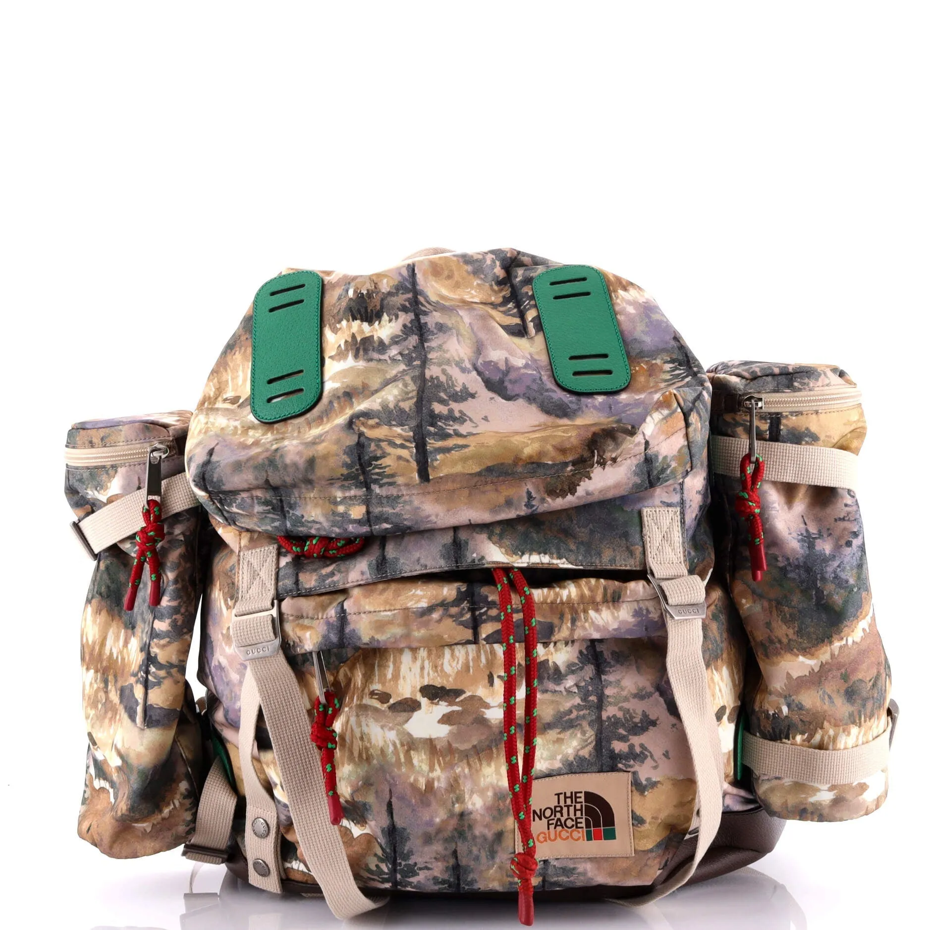 Gucci x The North Face Flap Backpack Printed Nylon Large