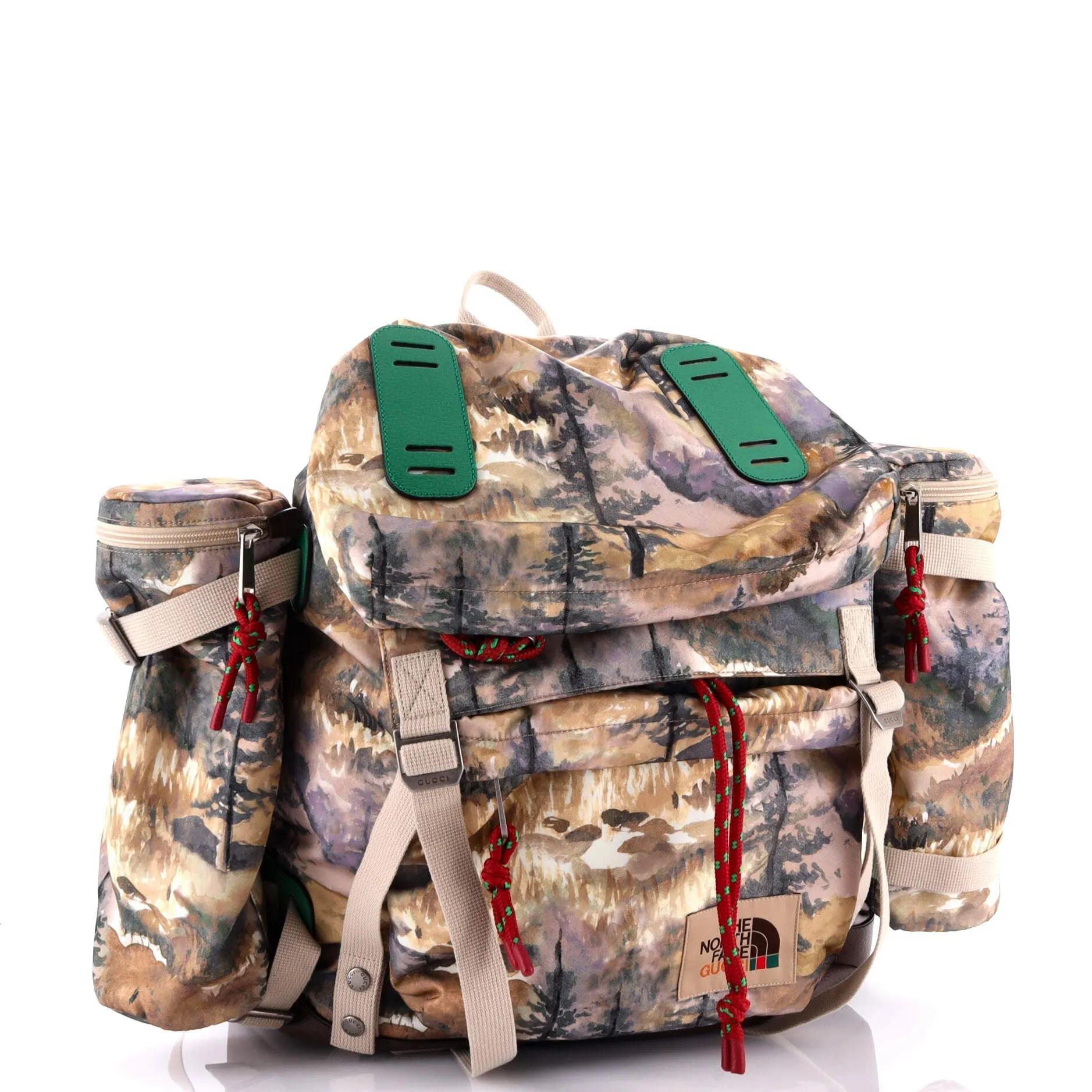 Gucci x The North Face Flap Backpack Printed Nylon Large