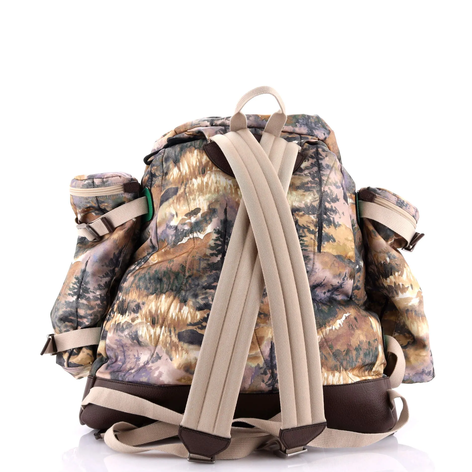 Gucci x The North Face Flap Backpack Printed Nylon Large