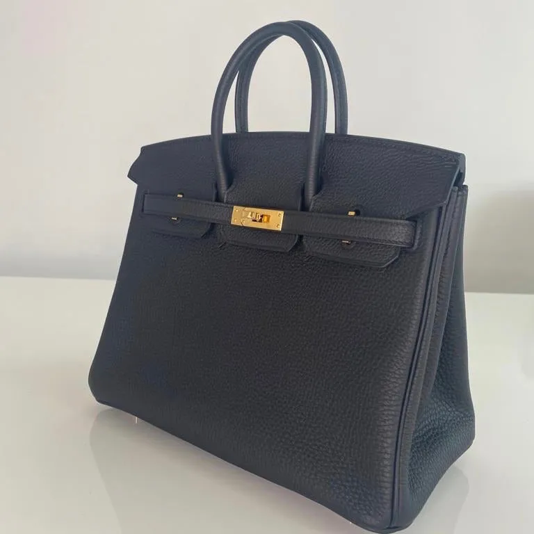 Hermès Birkin 25 Black Togo Gold Hardware