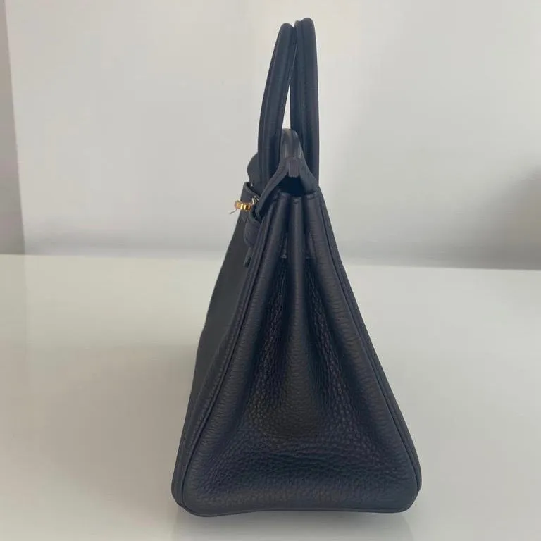 Hermès Birkin 25 Black Togo Gold Hardware