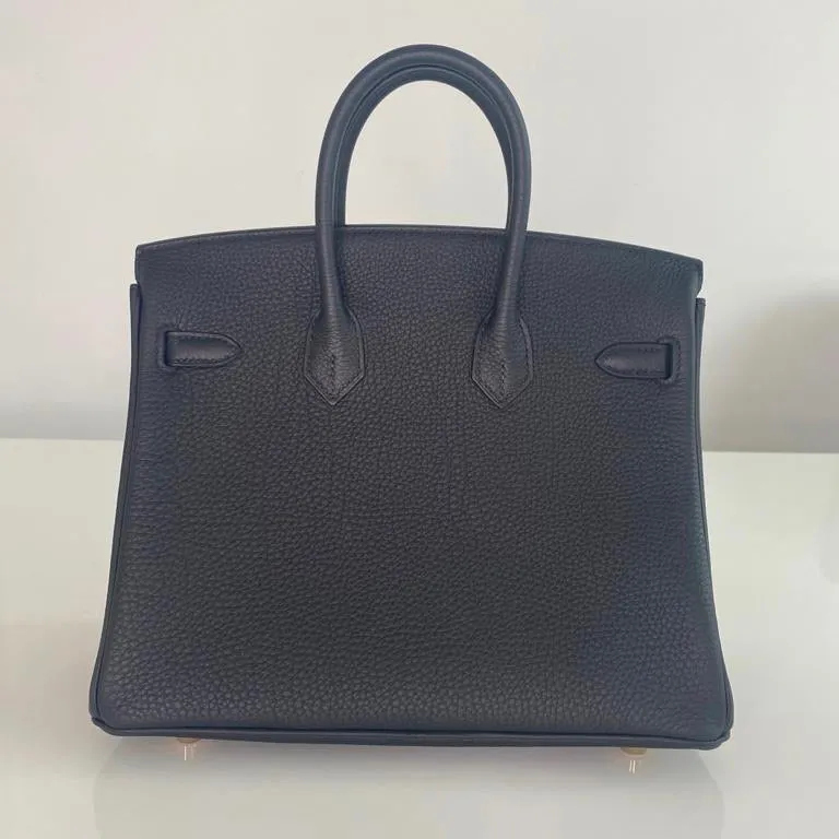 Hermès Birkin 25 Black Togo Gold Hardware