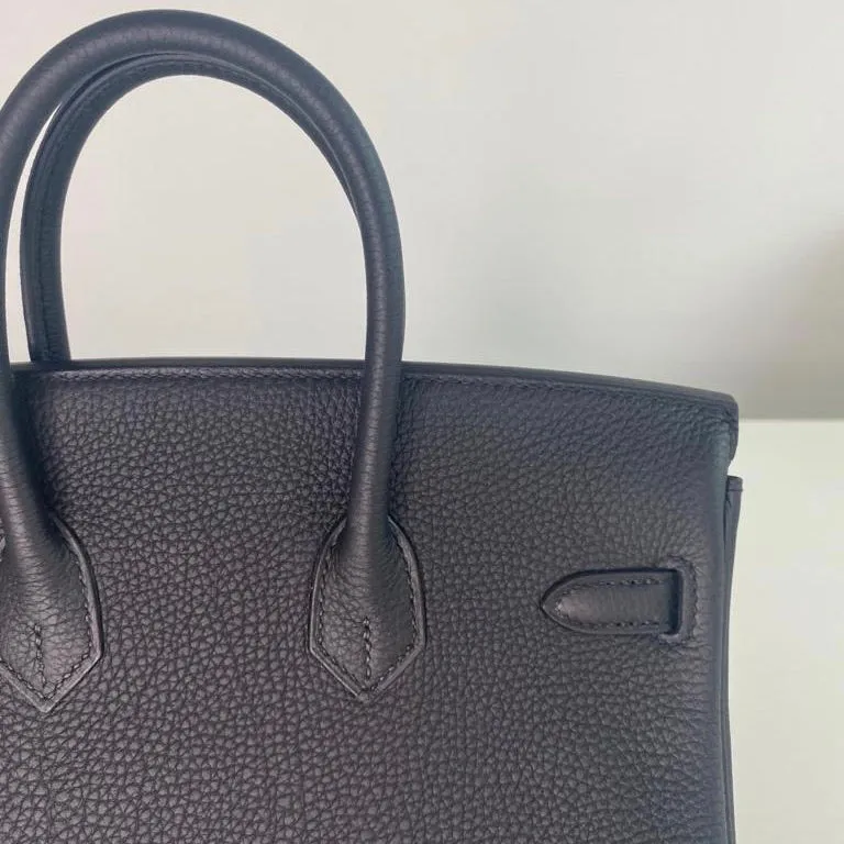 Hermès Birkin 25 Black Togo Gold Hardware