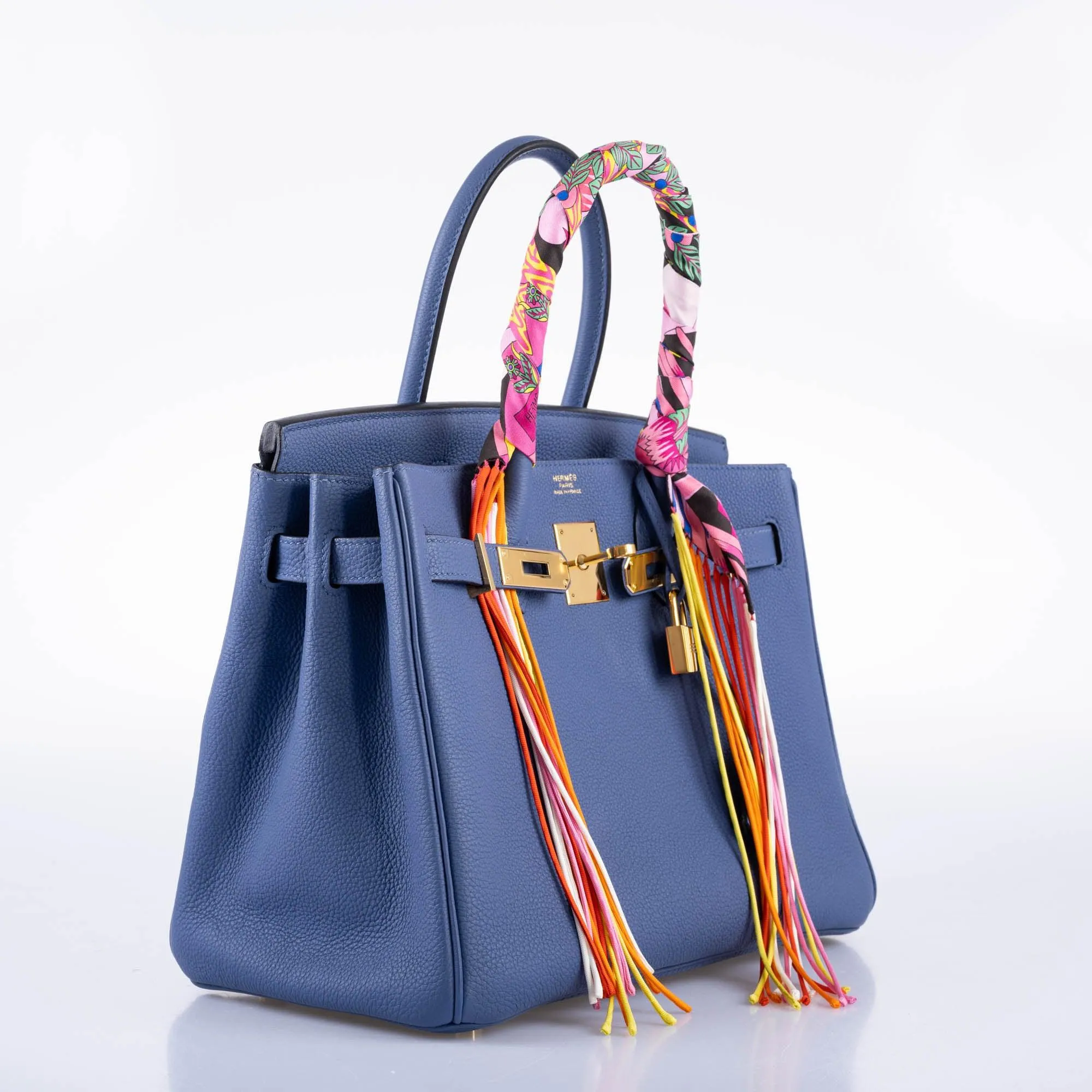 Hermès Birkin 30 Blue Brighton Togo with Gold Hardware - 2018, C