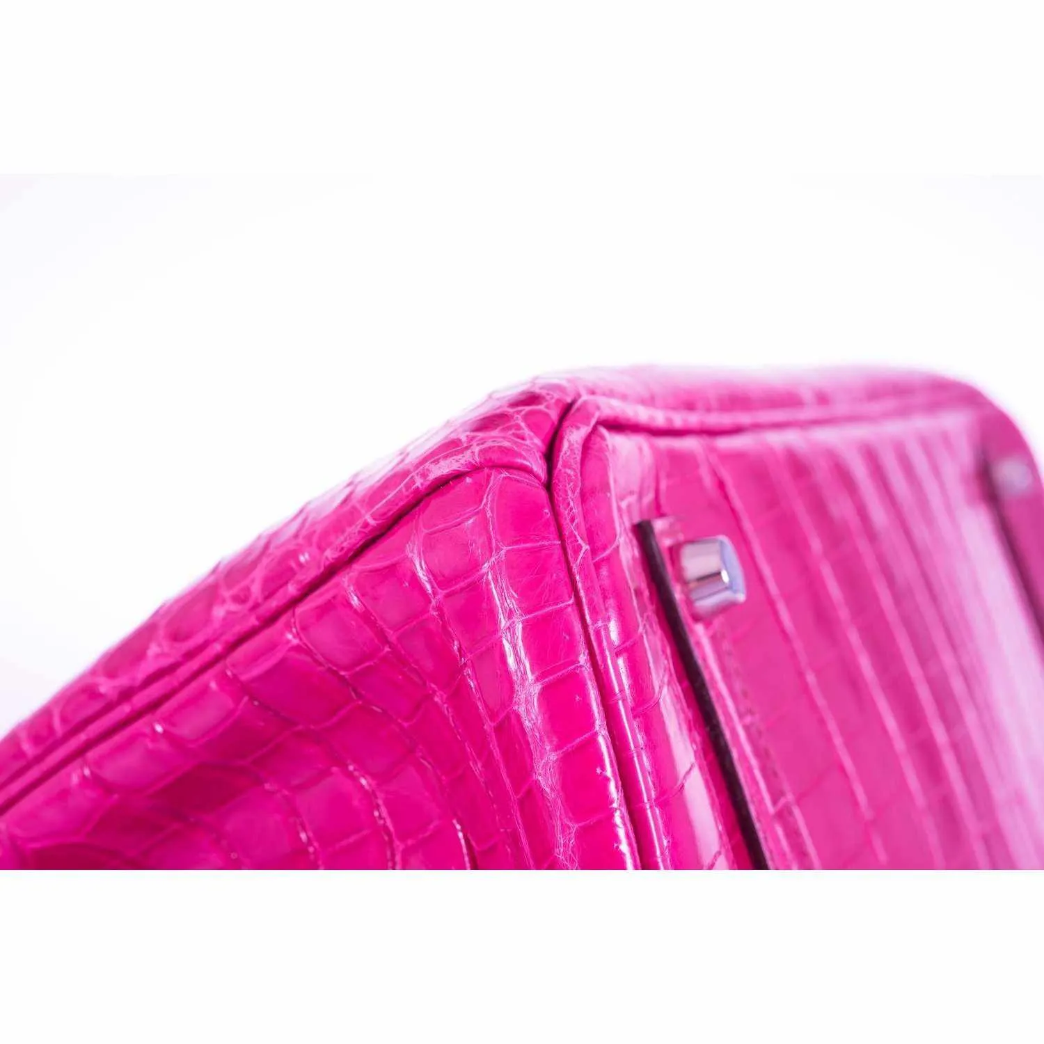 Hermès Birkin 35 Crocodile Pink Fuchsia Palladium Hardware