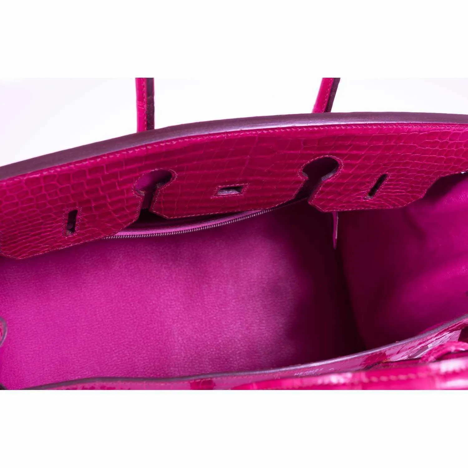 Hermès Birkin 35 Crocodile Pink Fuchsia Palladium Hardware