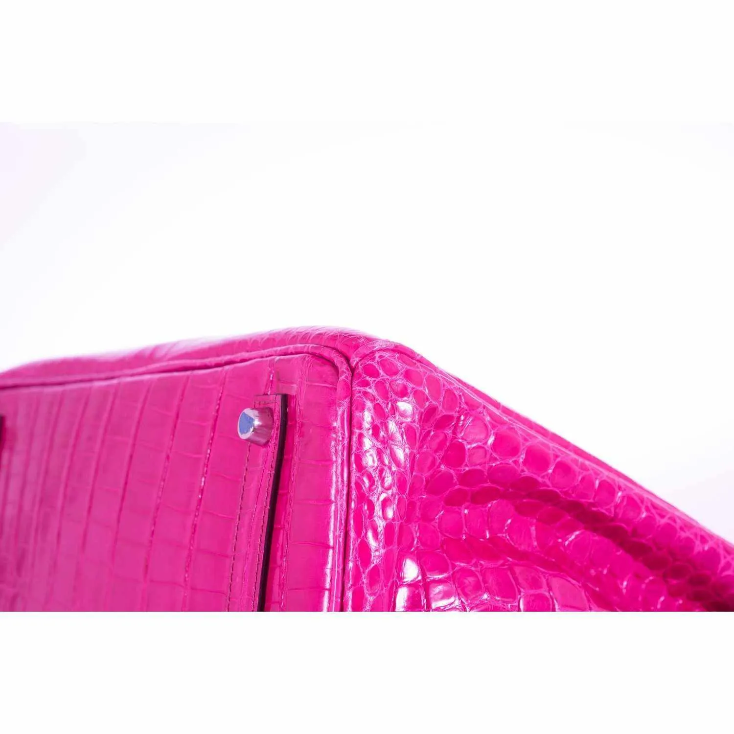 Hermès Birkin 35 Crocodile Pink Fuchsia Palladium Hardware