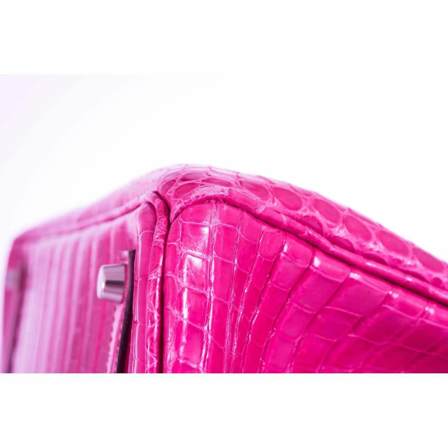 Hermès Birkin 35 Crocodile Pink Fuchsia Palladium Hardware