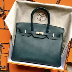 Hermès Birkin 35 Vert Cyprès Epsom Gold Hardware GHW