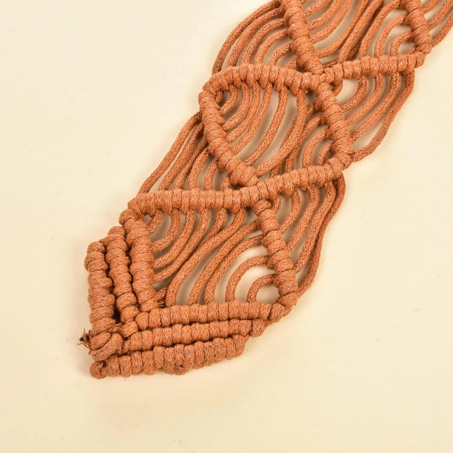 ILuvatar Women's tassel knotted belt hand woven belt Women's Bohemian Style Rope Braid Waist belt