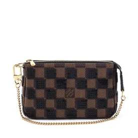 Louis Vuitton Black Damier Paillette Mini Pochette Accessoires