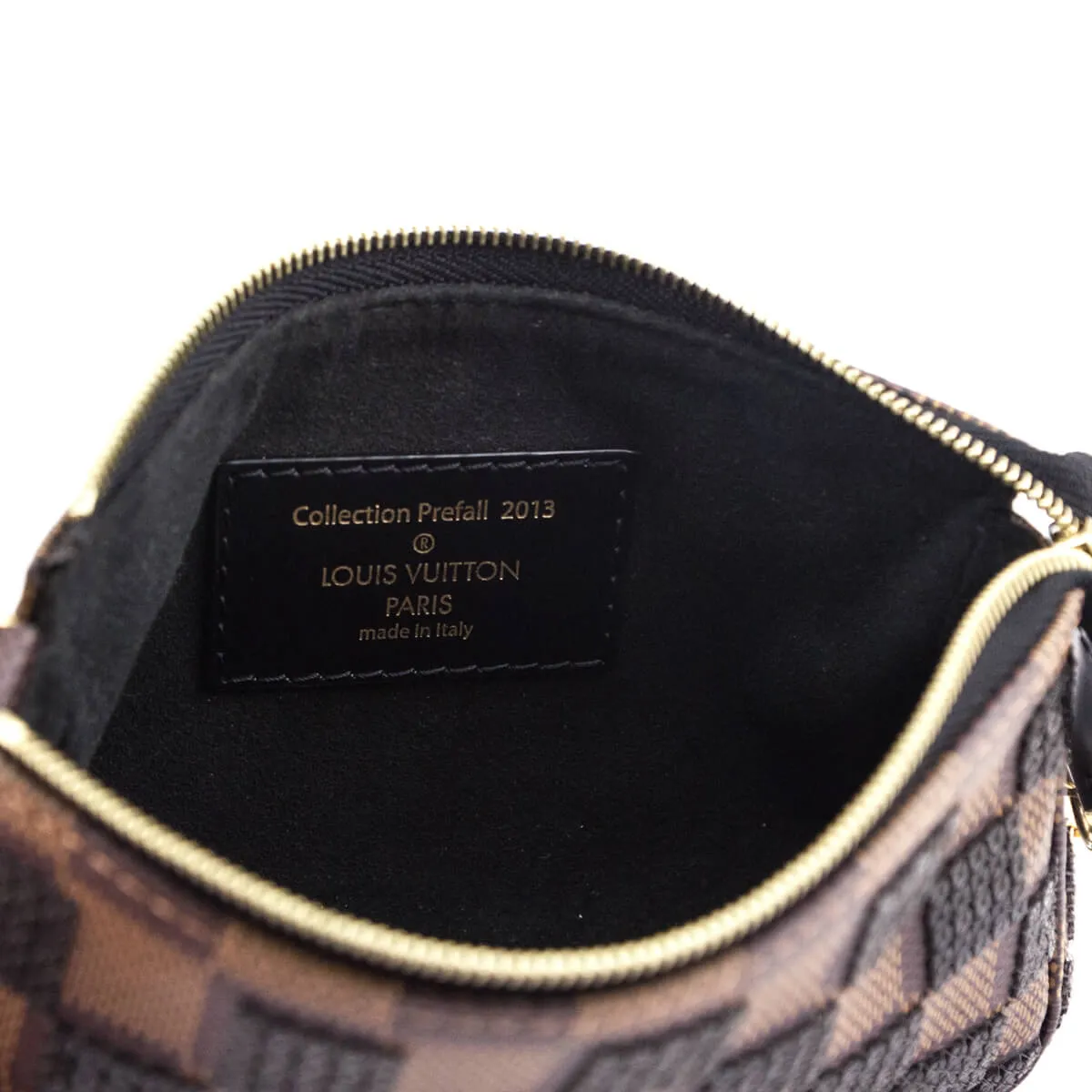 Louis Vuitton Black Damier Paillette Mini Pochette Accessoires
