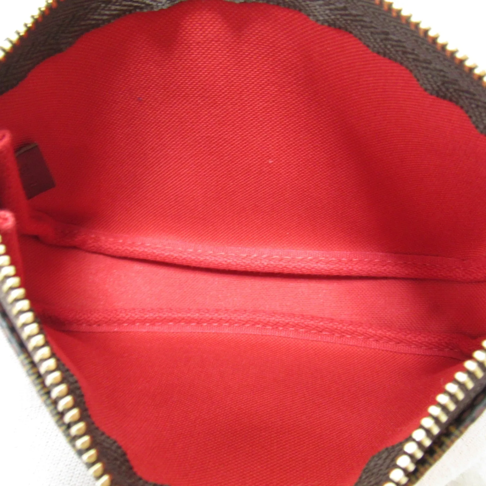 Louis Vuitton Mini Pochette Accessoires Damier Accessoires Pochette Bag PVC  Linen Damiere  Black N58009