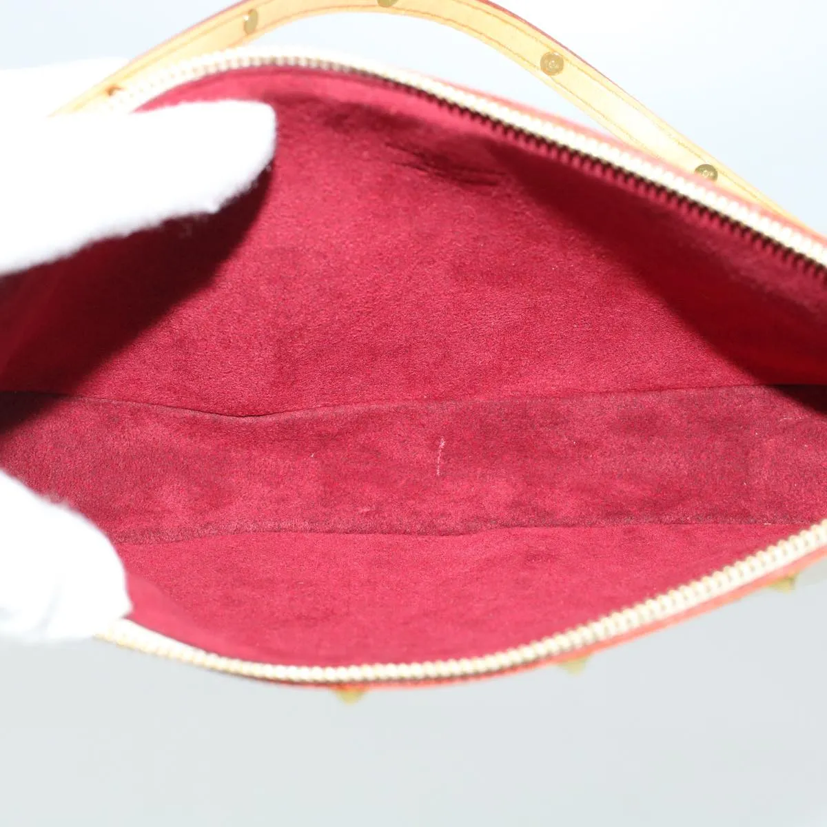 LOUIS VUITTON Monogram Multicolor Pochette Accessoires White M92649 Auth ar9466A