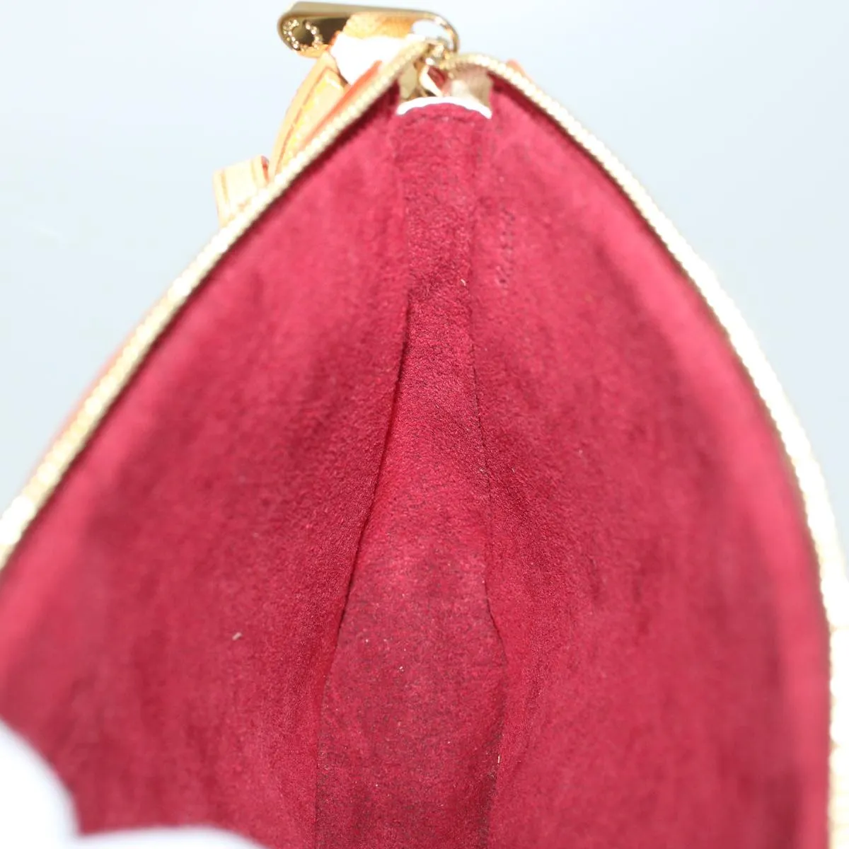 LOUIS VUITTON Monogram Multicolor Pochette Accessoires White M92649 Auth ar9466A