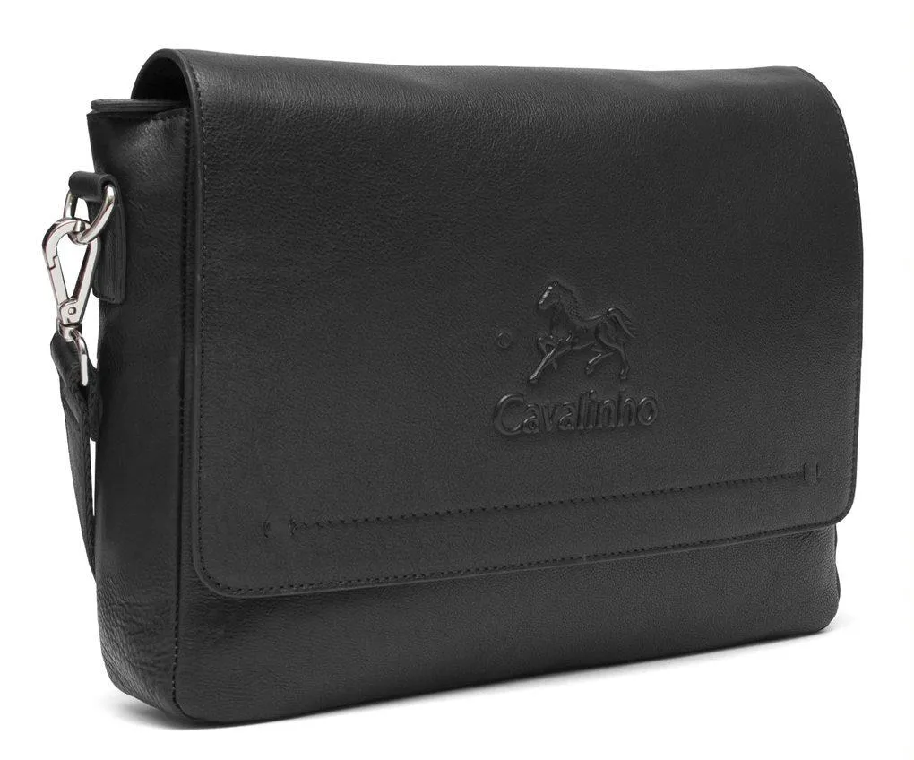 Mens Black Messenger Bag